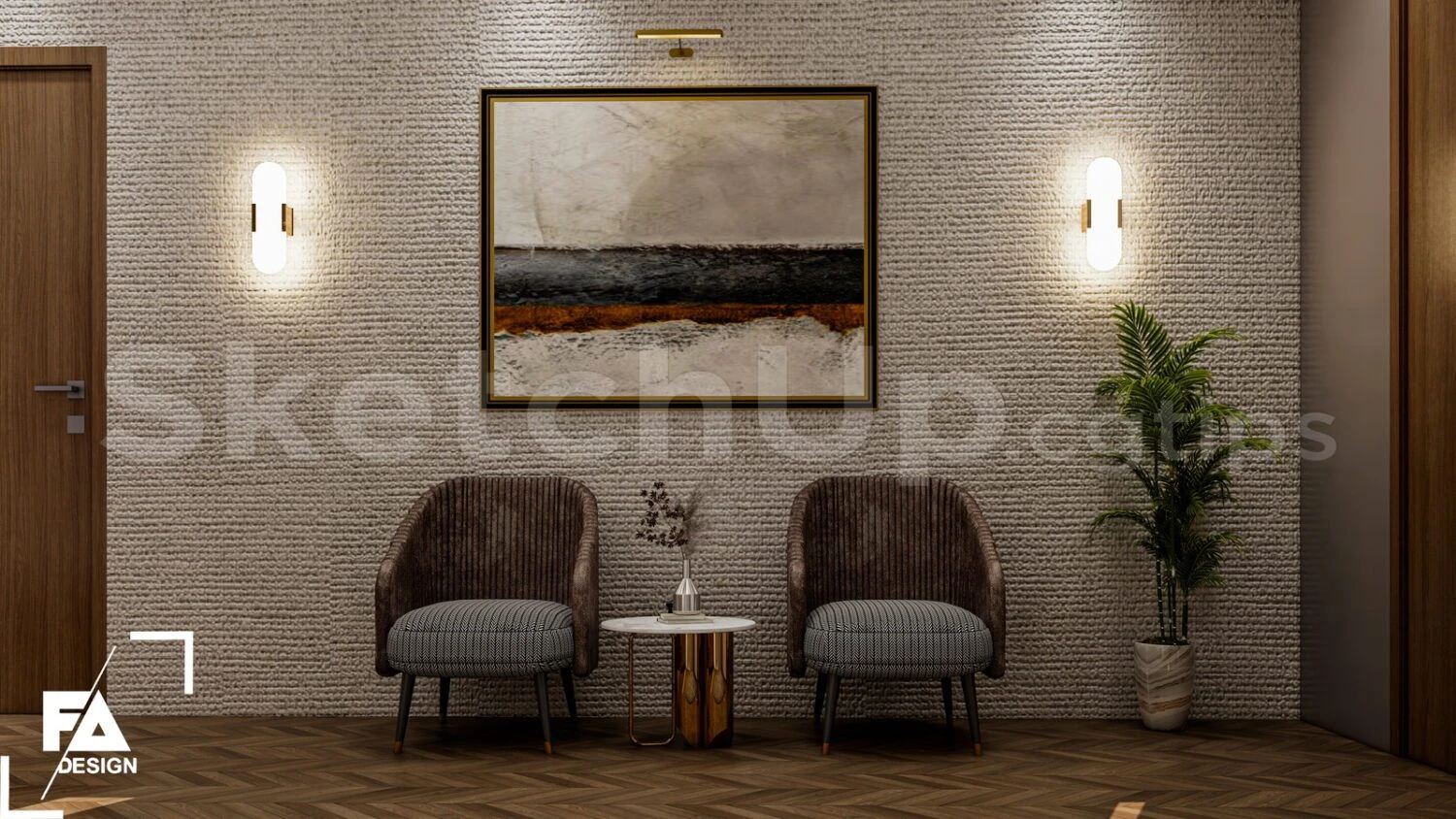 Bedroom Modern Enscape Sketchup Model Free Download ID 101000720 (FA Design)