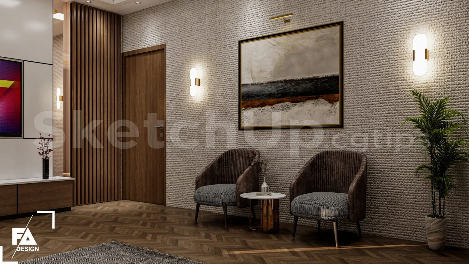 Bedroom Modern Enscape Sketchup Model Free Download ID 101000720 (FA Design)