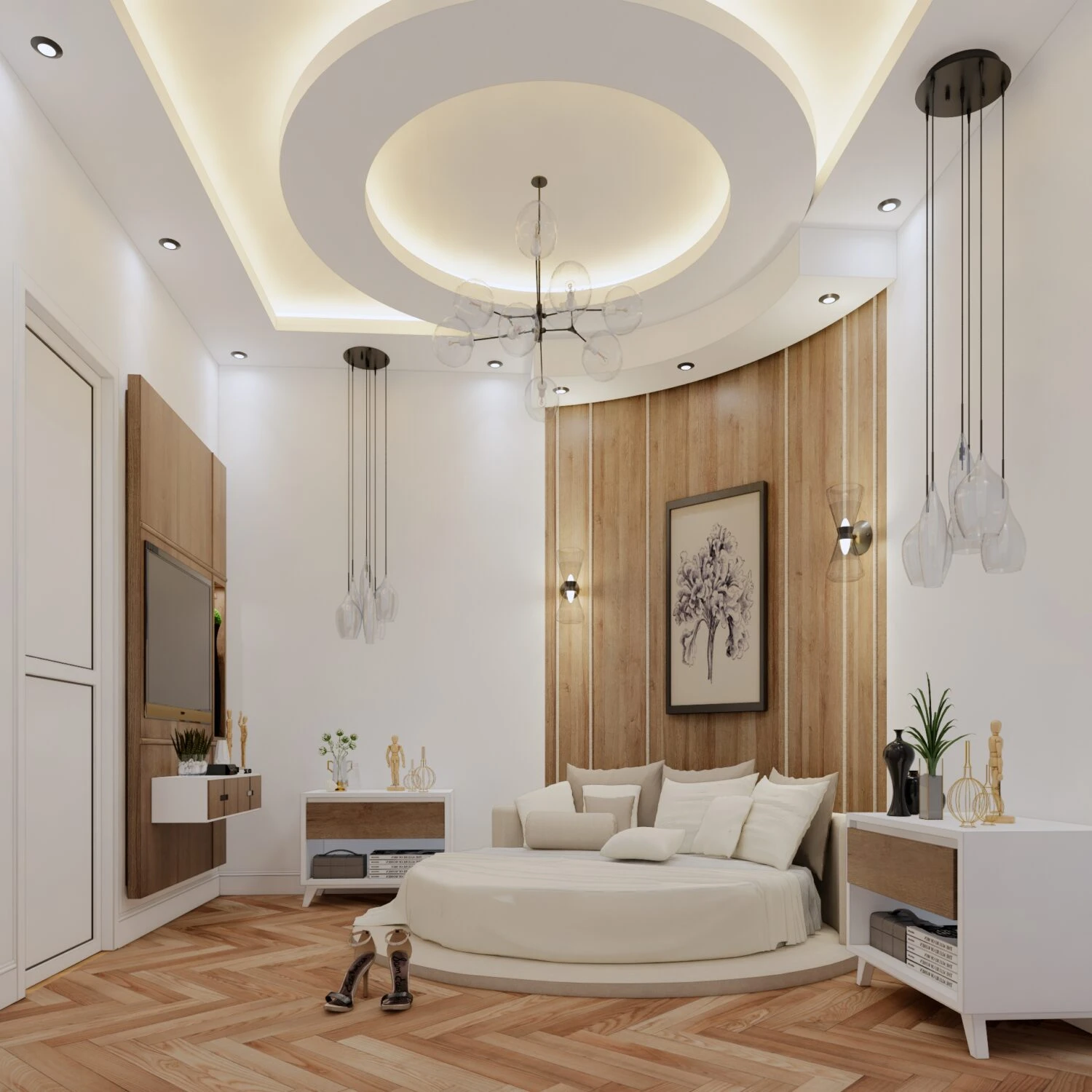 Bedroom Modern Enscape Sketchup Scene Free Download ID 101000668 (Nguyen Tuan)