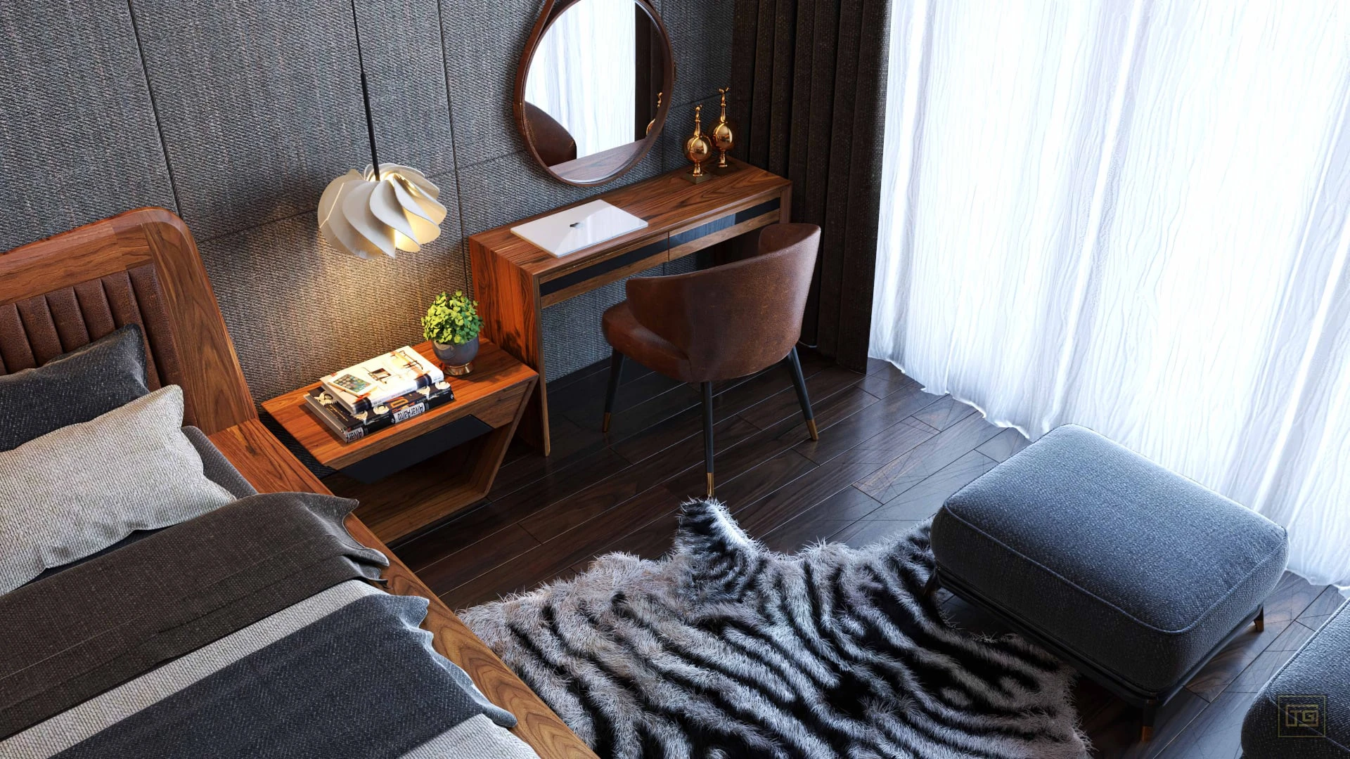 SketchUp Free Bedroom Modern Free Sketchup Scene Download ID 101000454 (Xuan Khanh)