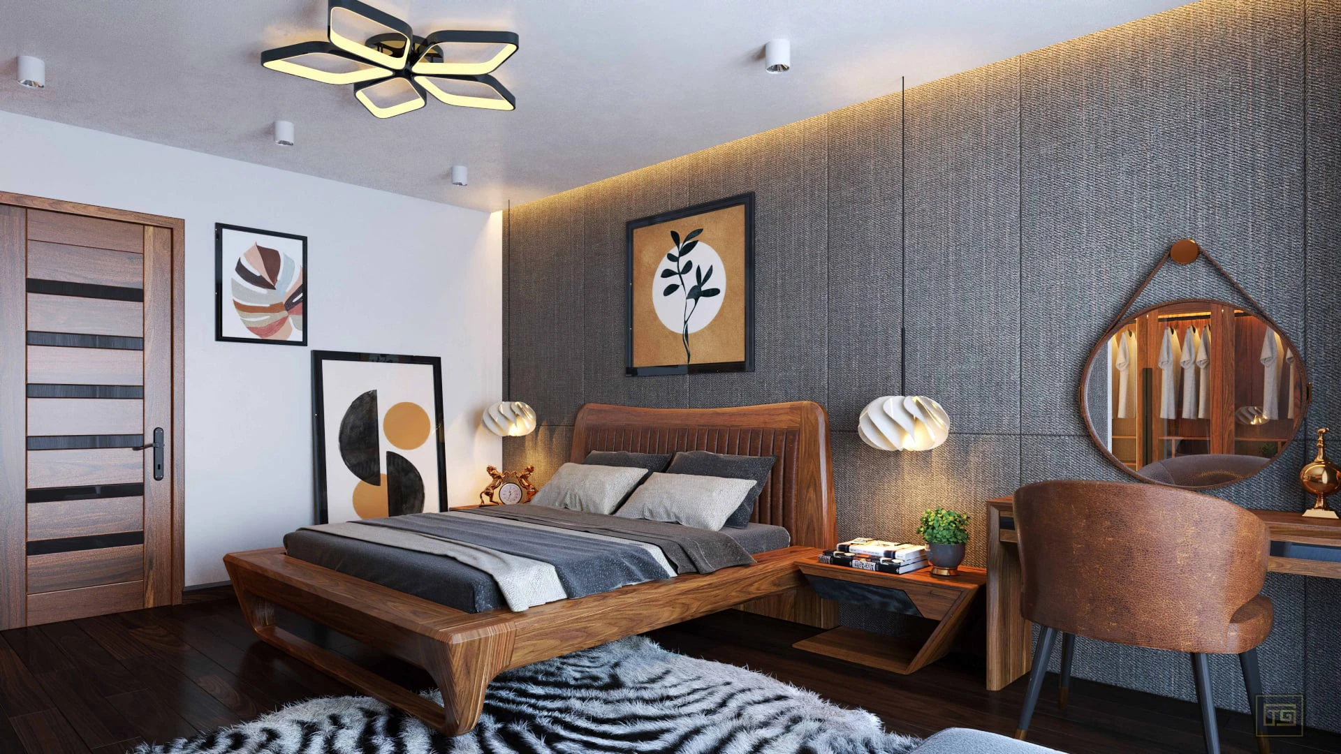 SketchUp Free Bedroom Modern Free Sketchup Scene Download ID 101000454 (Xuan Khanh)