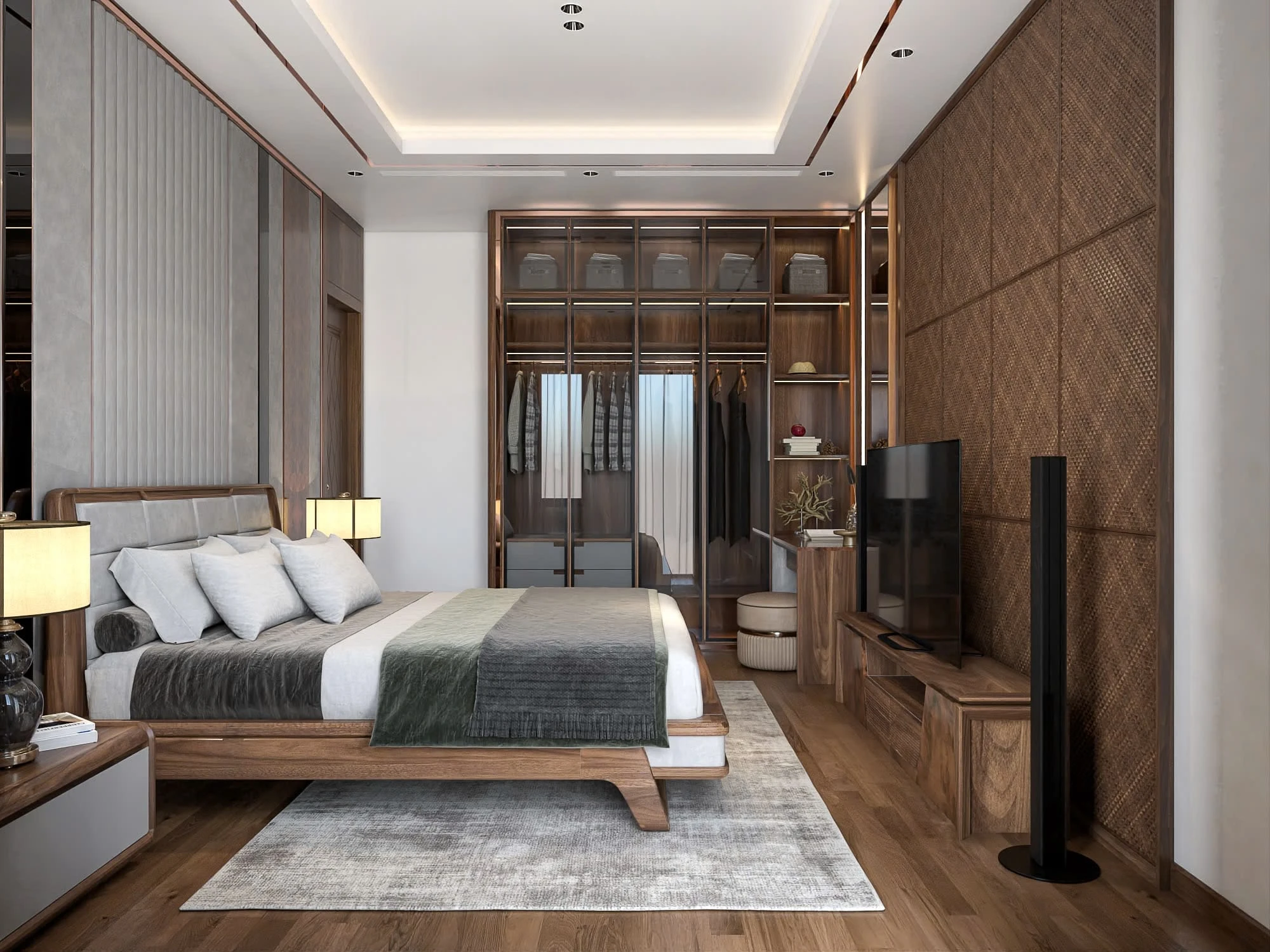Bedroom Modern Free Sketchup Scene Download ID 101000744 (Tran Tien)