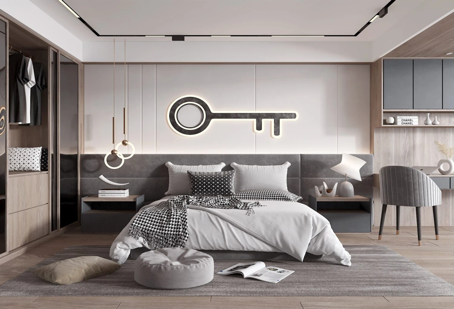 Bedroom Modern Sketchup 3d Models Free Download ID 101000607 (Cuong Covua)