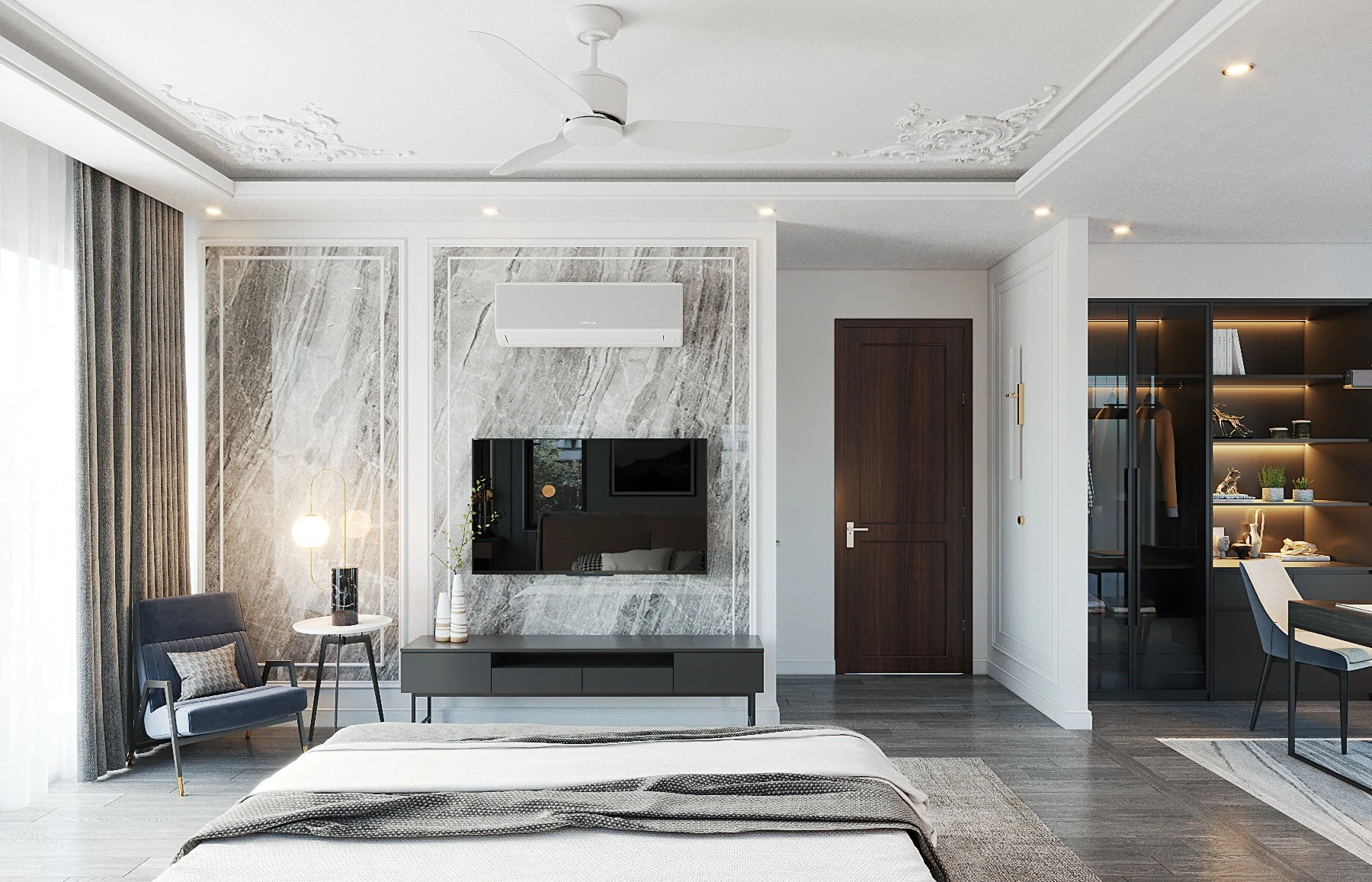 Bedroom Modern Sketchup Model Download Free ID 101000576 (Ha Anh)