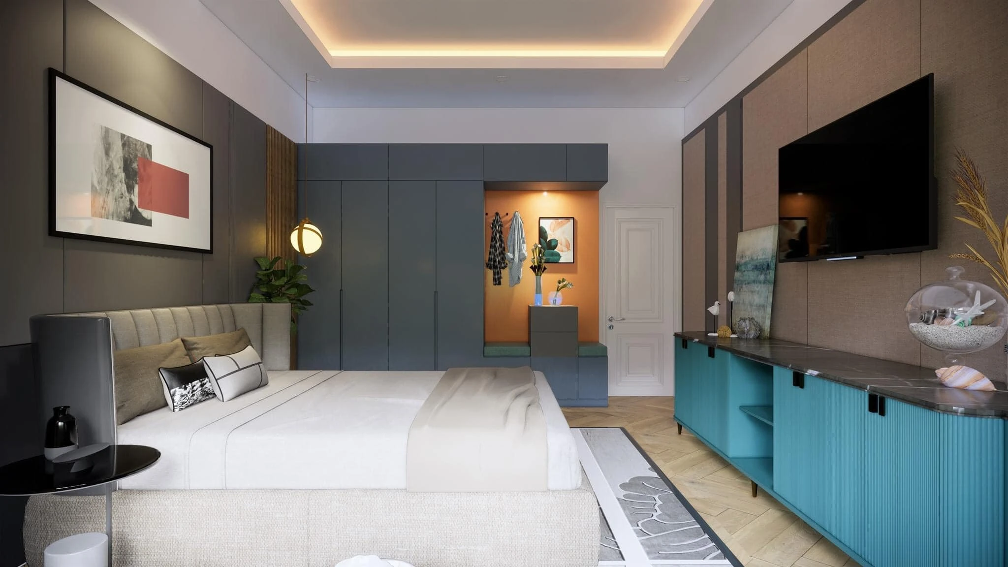 SketchUp Free Bedroom Modern Sketchup Scene Download Free ID 101000433 (Duong Duong)