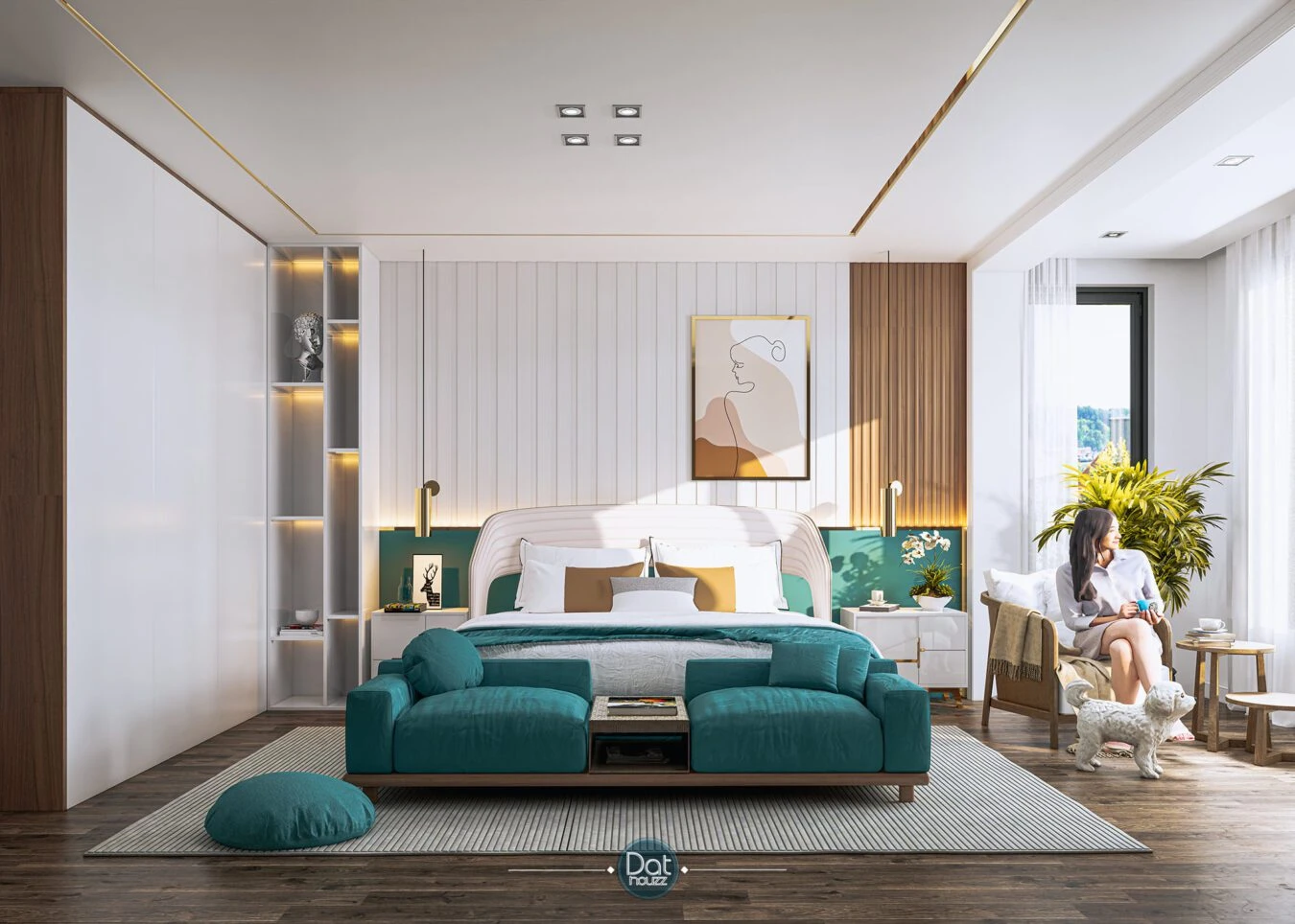 Bedroom Modern Sketchup Scene Download Free ID 101000593 (Dat Houzz)