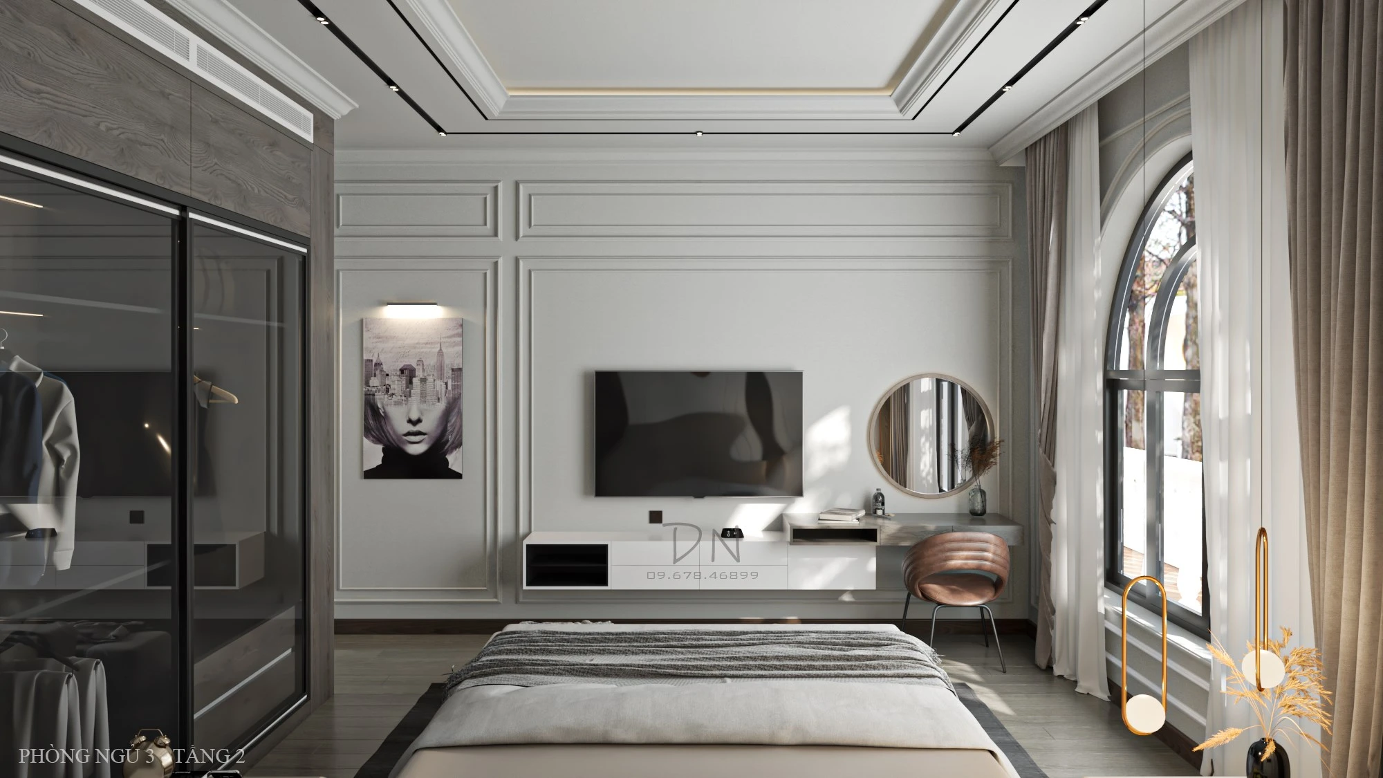 SketchUp Free Bedroom Modern Sketchup Scene Free Download ID 101000458 (Danh Nam)