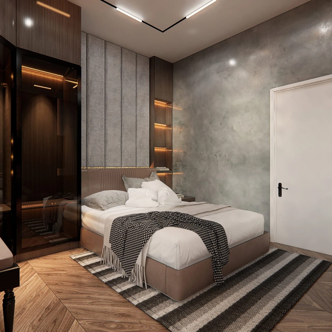 Bedroom Modern Sketchup Scene Free Download ID 101000558 (Tran Huy)