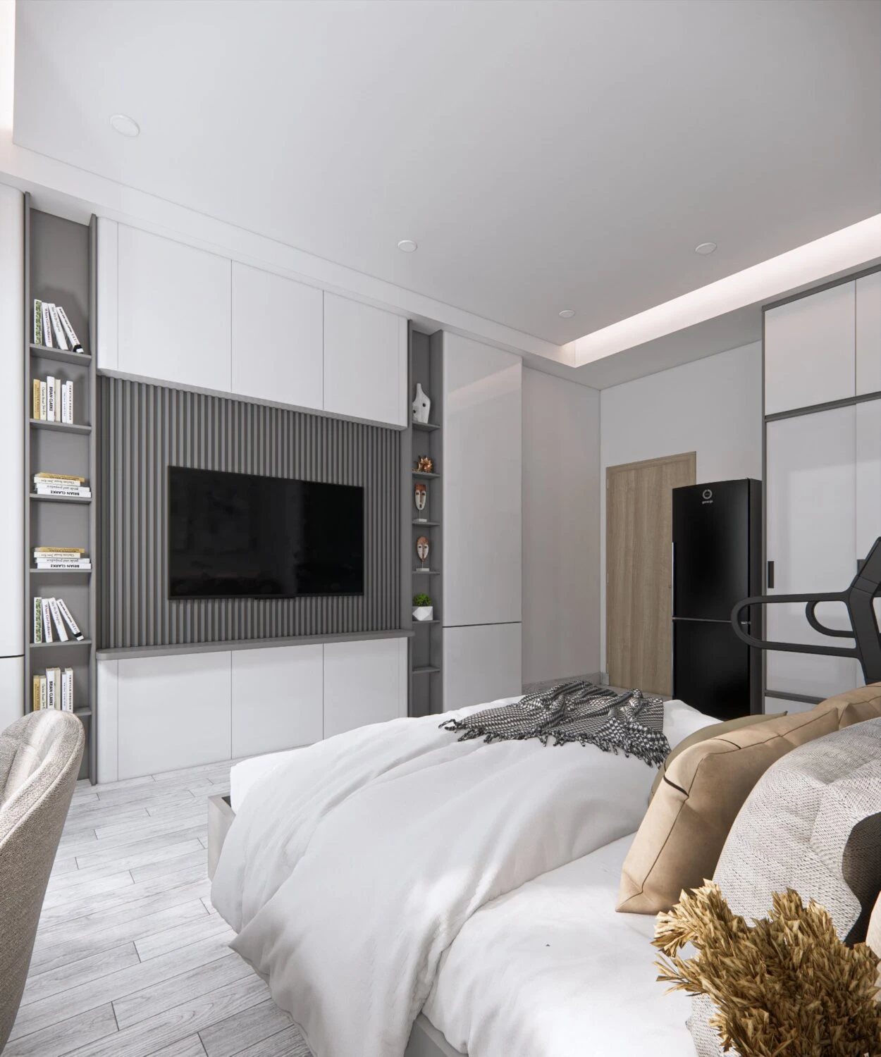 Bedroom Modern Sketchup Scene Free Download ID 101000638 (Mot Minh)