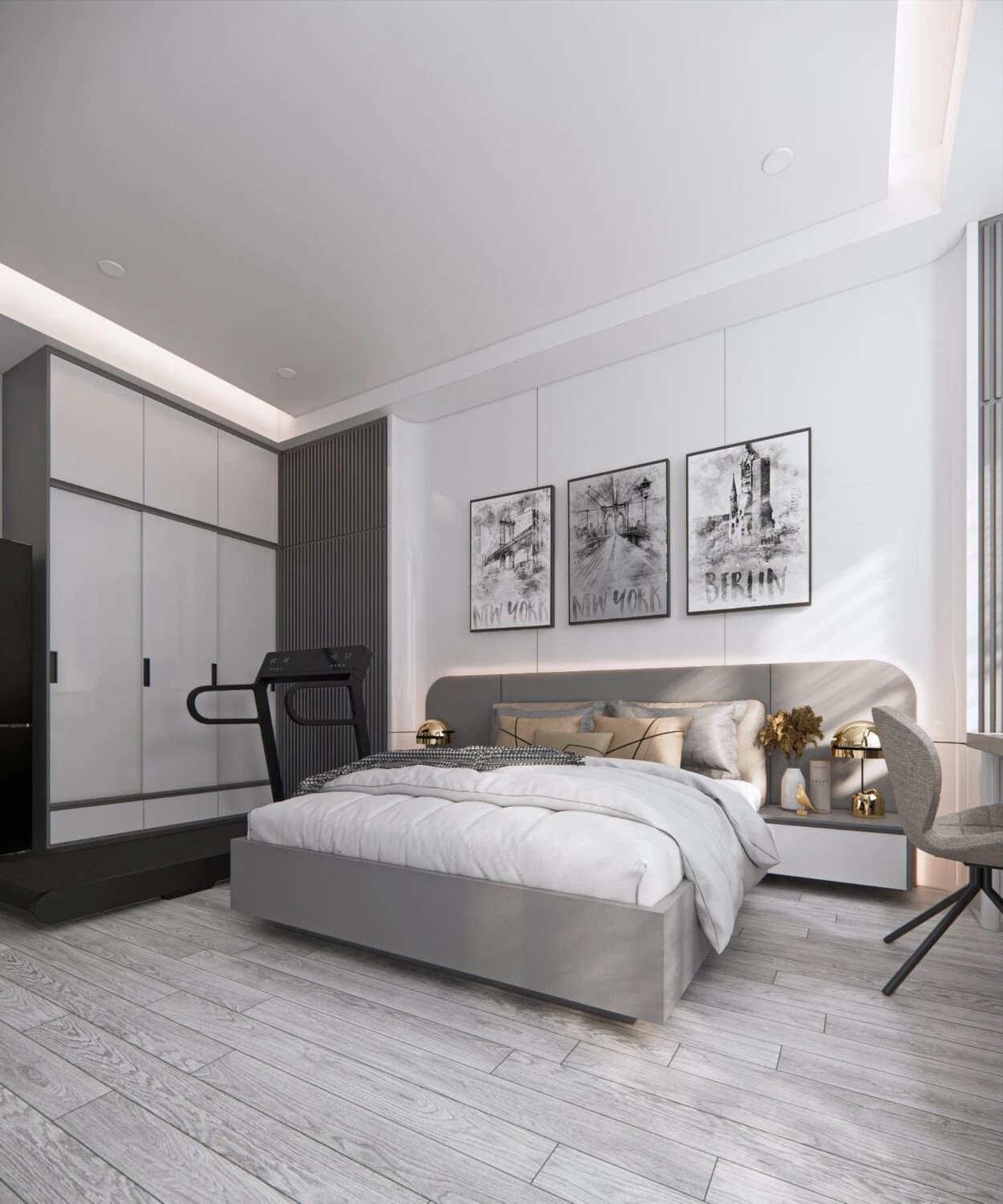 Bedroom Modern Sketchup Scene Free Download ID 101000638 (Mot Minh)