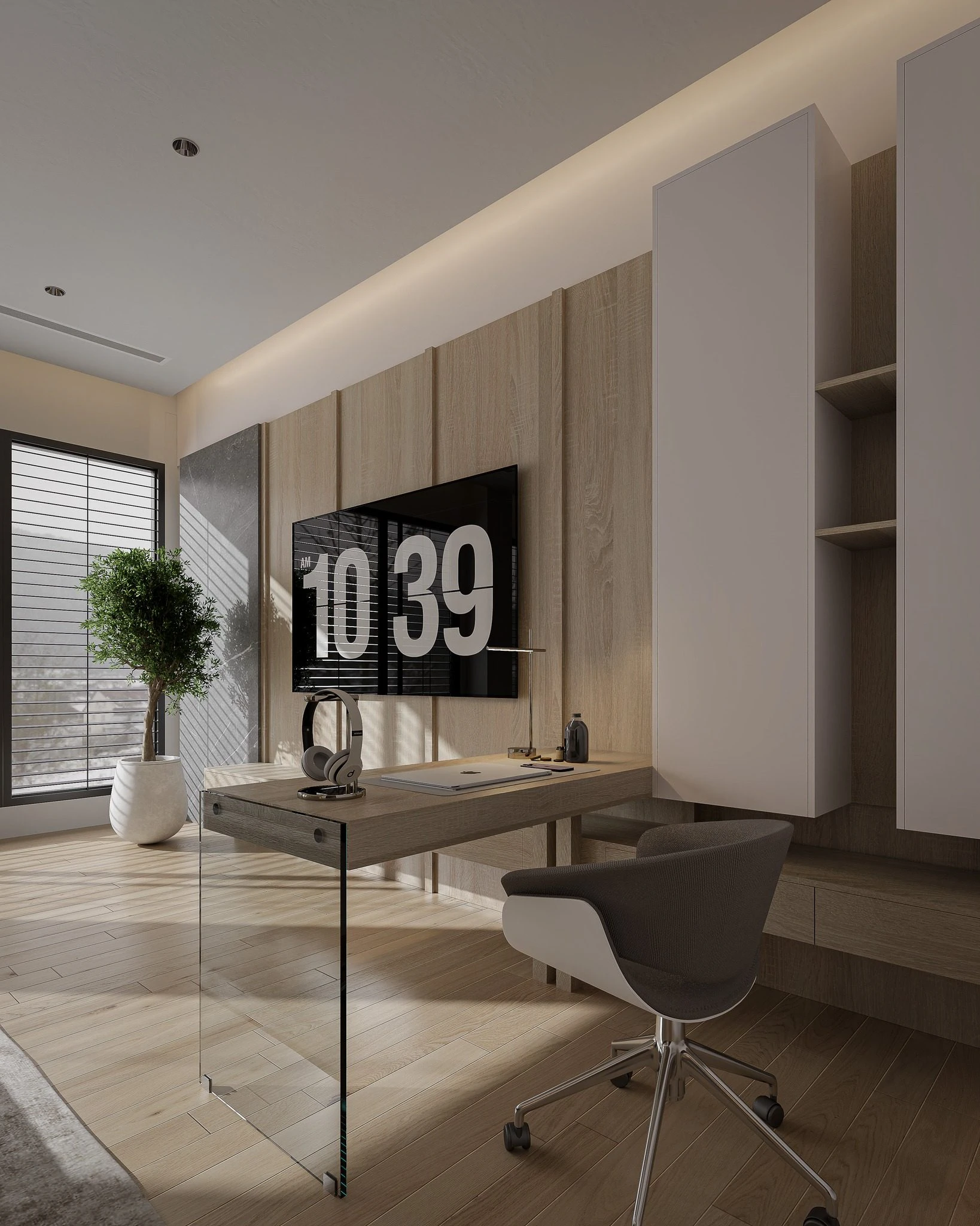 SketchUp Free Bedroom Modern Vray Enscape Model Free Download ID 101000732 (Duc)