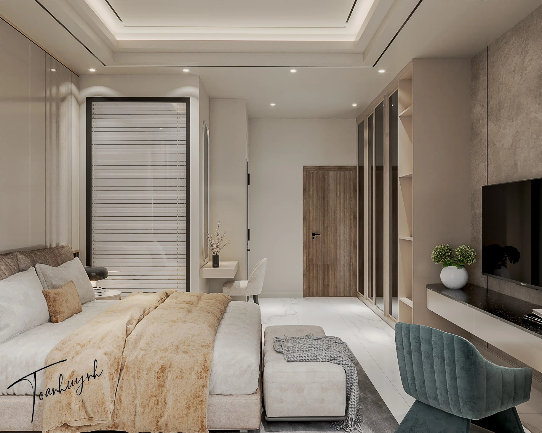 Bedroom Modern Vray Free Sketchup Models Download ID 101000479 (Huynh Toan)
