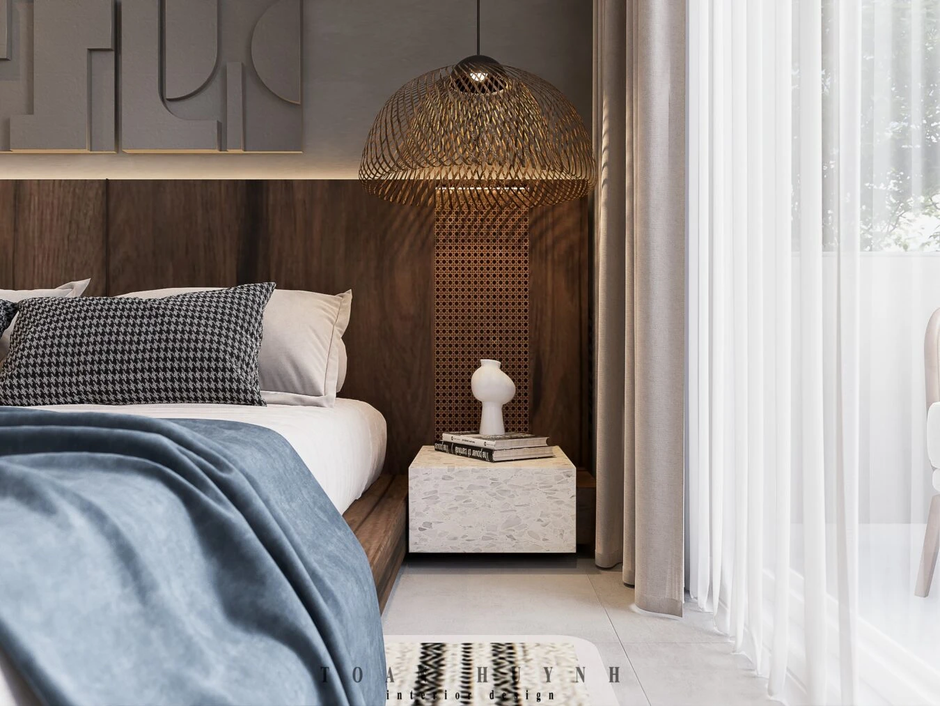 Bedroom Modern Vray Free Sketchup Scene Download ID 101000584 (Huynh Toan)