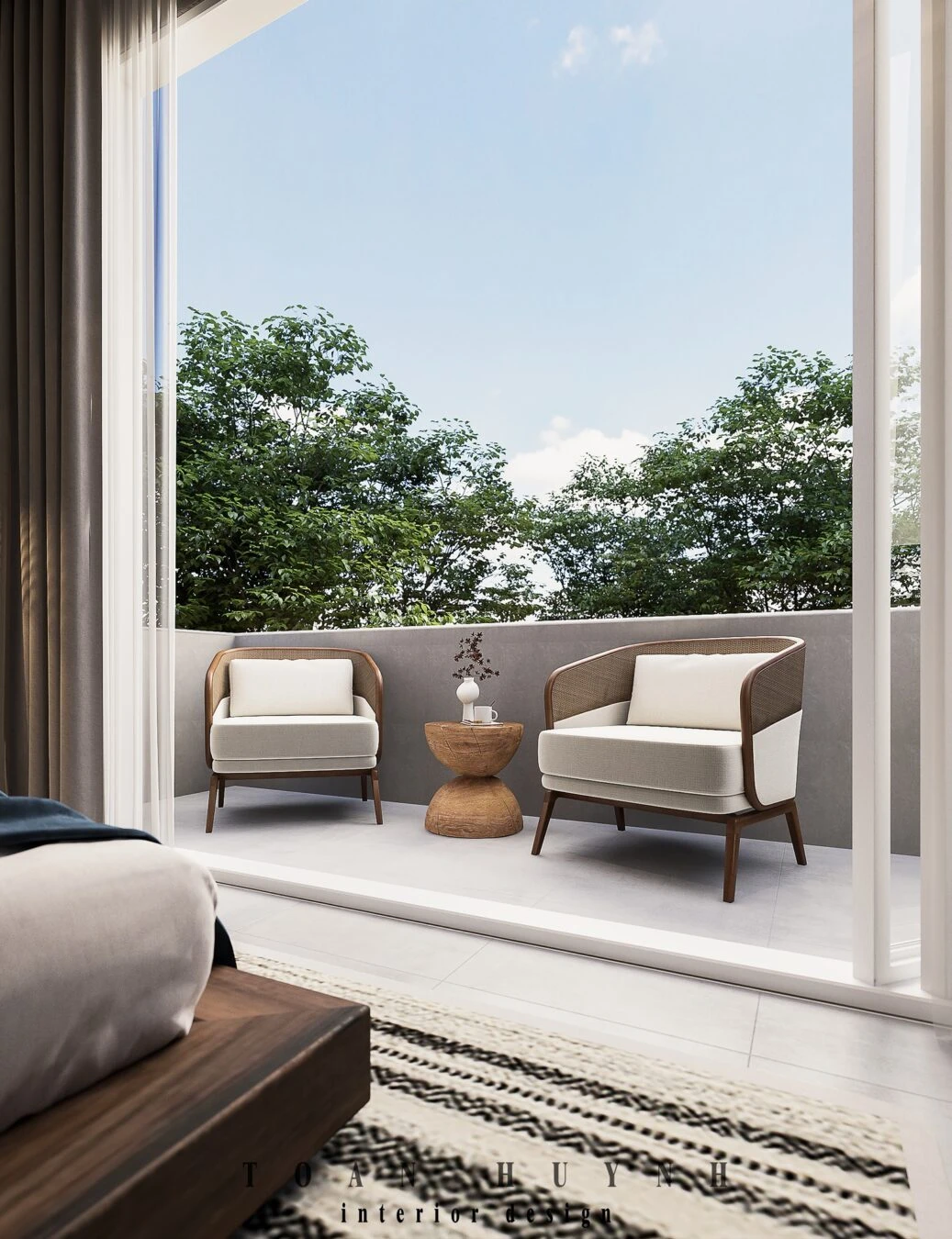 Bedroom Modern Vray Free Sketchup Scene Download ID 101000584 (Huynh Toan)