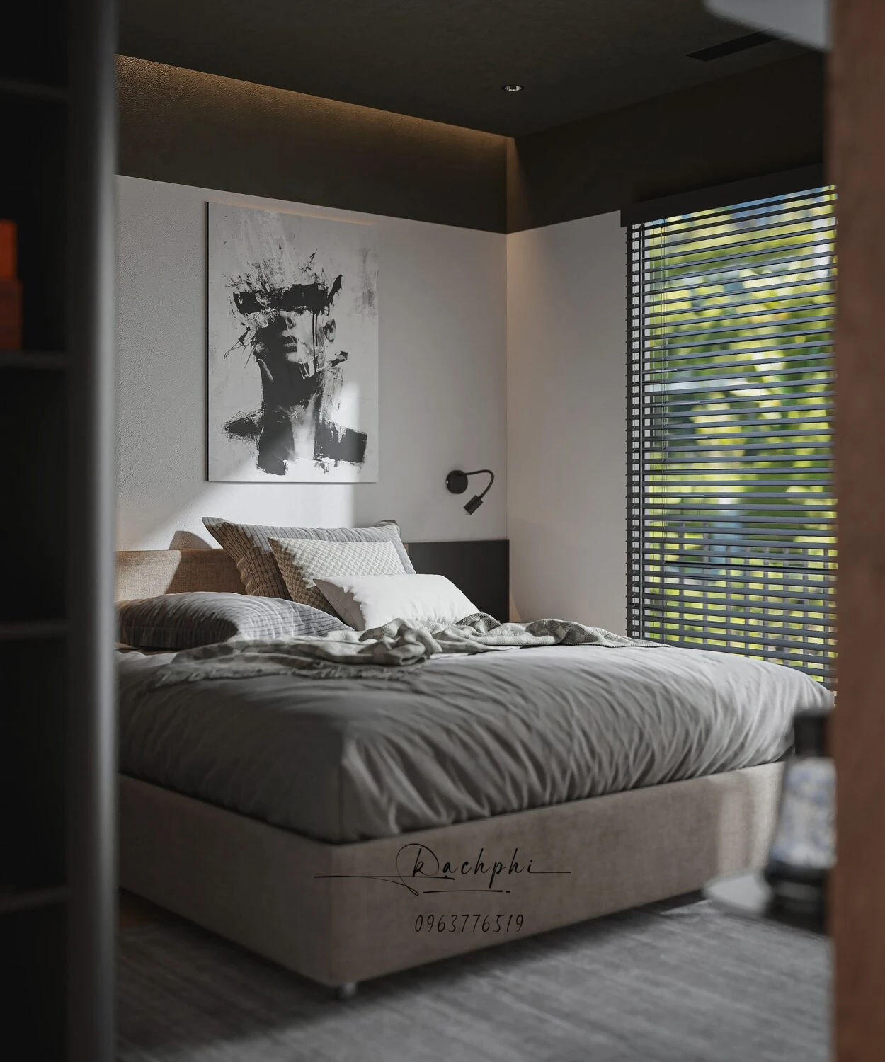 Bedroom Modern Vray Sketchup Free Model Download ID 101000711 (Phi Bach)