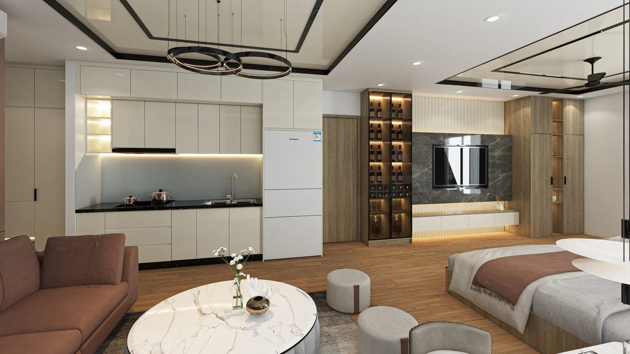 Bedroom Modern Vray Sketchup Free Model Download ID 101000741 (Hoai Nam)