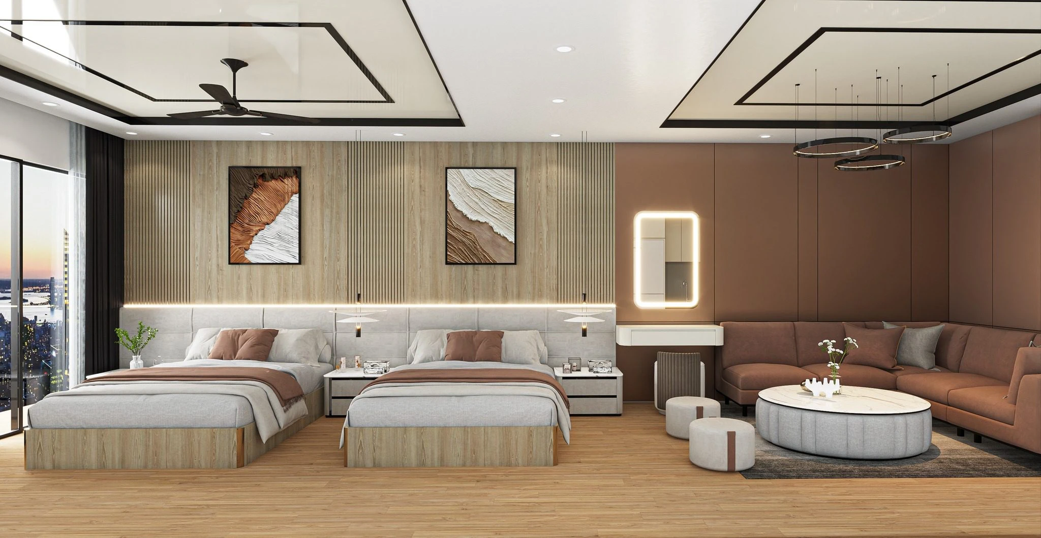 Bedroom Modern Vray Sketchup Free Model Download ID 101000741 (Hoai Nam)