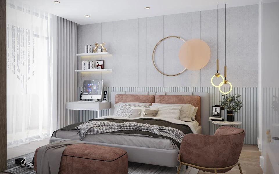 Bedroom Modern Vray Sketchup Model Download Free ID 101000436 (Tran Son)