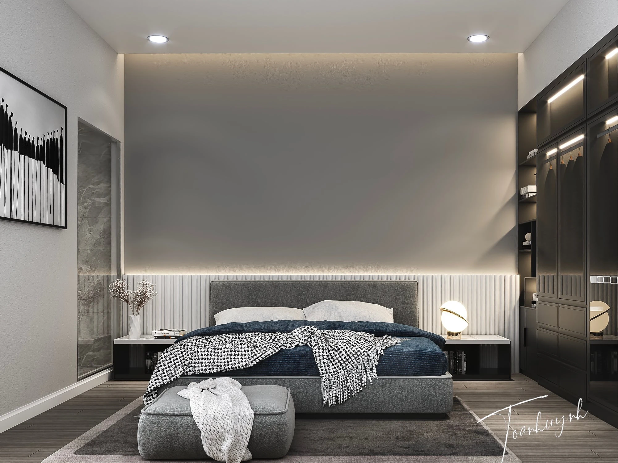Bedroom Modern Vray Sketchup Model Download Free ID 101000456 (Huynh Toan)