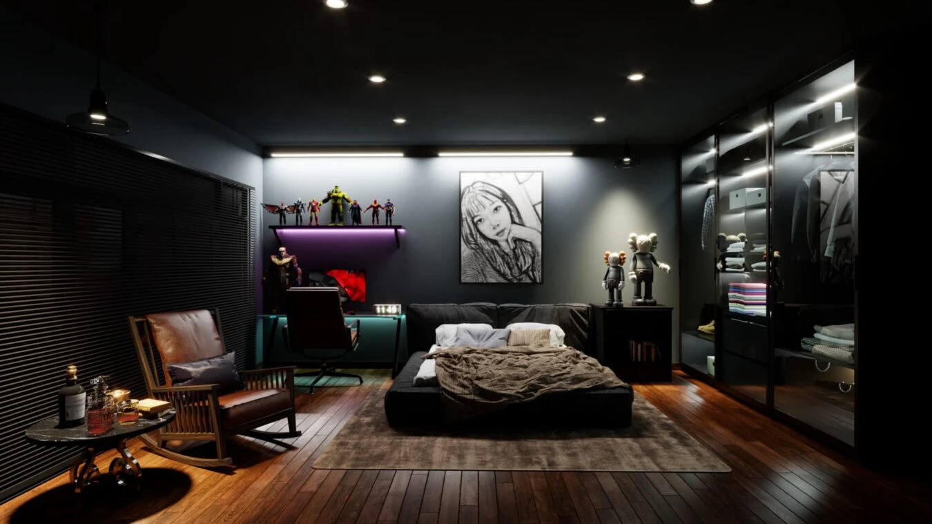 Bedroom Modern Vray Sketchup Model Download Free ID 101000546 (Dang Khoa)