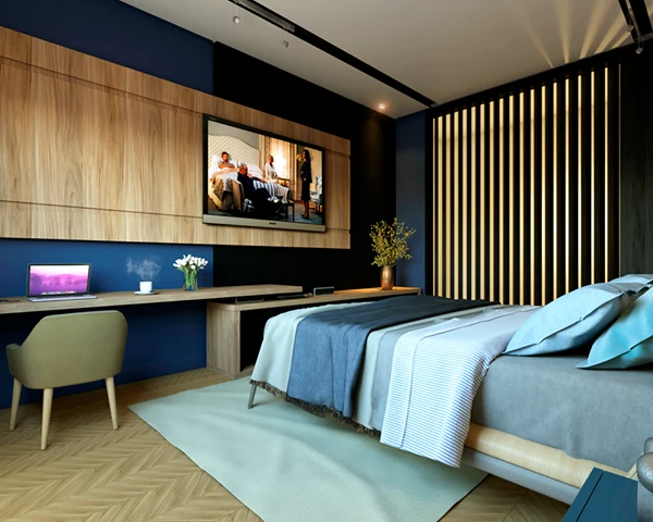 Bedroom Modern Vray Sketchup Model Free Download ID 101000221