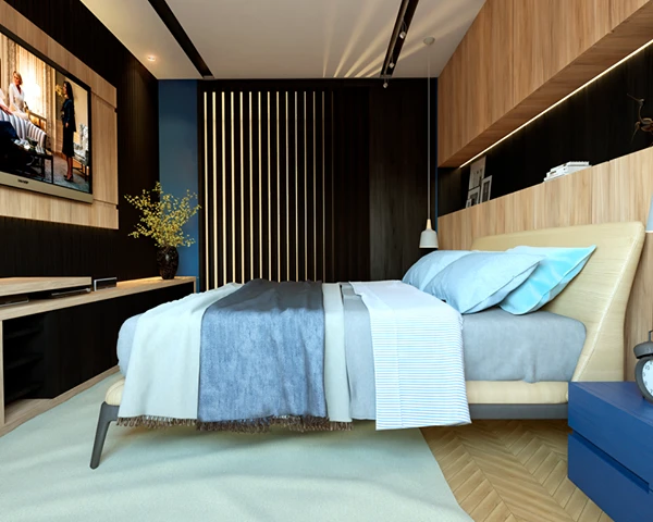Bedroom Modern Vray Sketchup Model Free Download ID 101000221