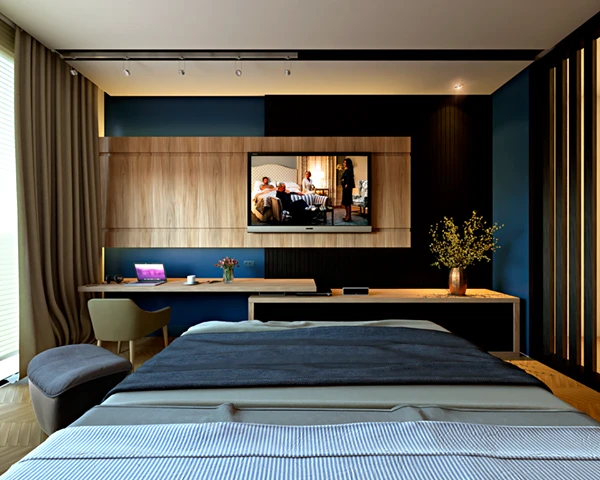 Bedroom Modern Vray Sketchup Model Free Download ID 101000221