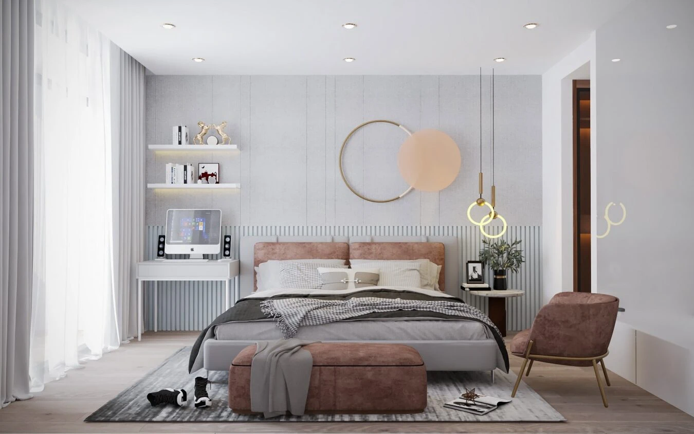 Bedroom Modern Vray Sketchup Model Free Download ID 101000540 (Tan Hung)