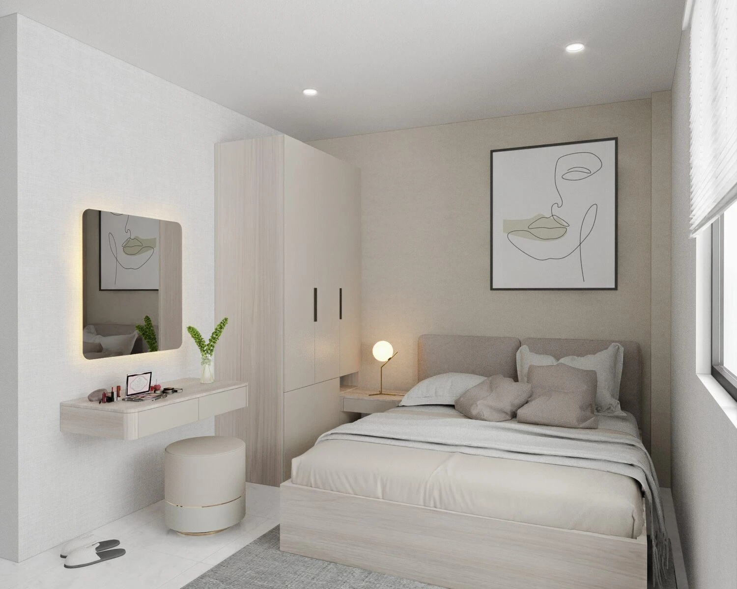 Bedroom Modern Vray Sketchup Model Free Download ID 101000700 (Bull Art)