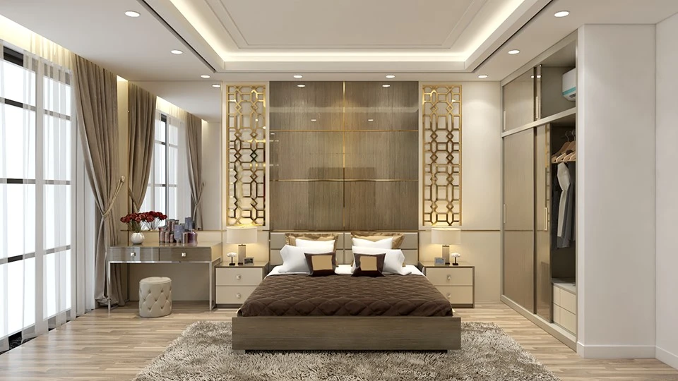 Bedroom Modern Vray Sketchup Scene Free Download ID 101000239 (Quoc Son)