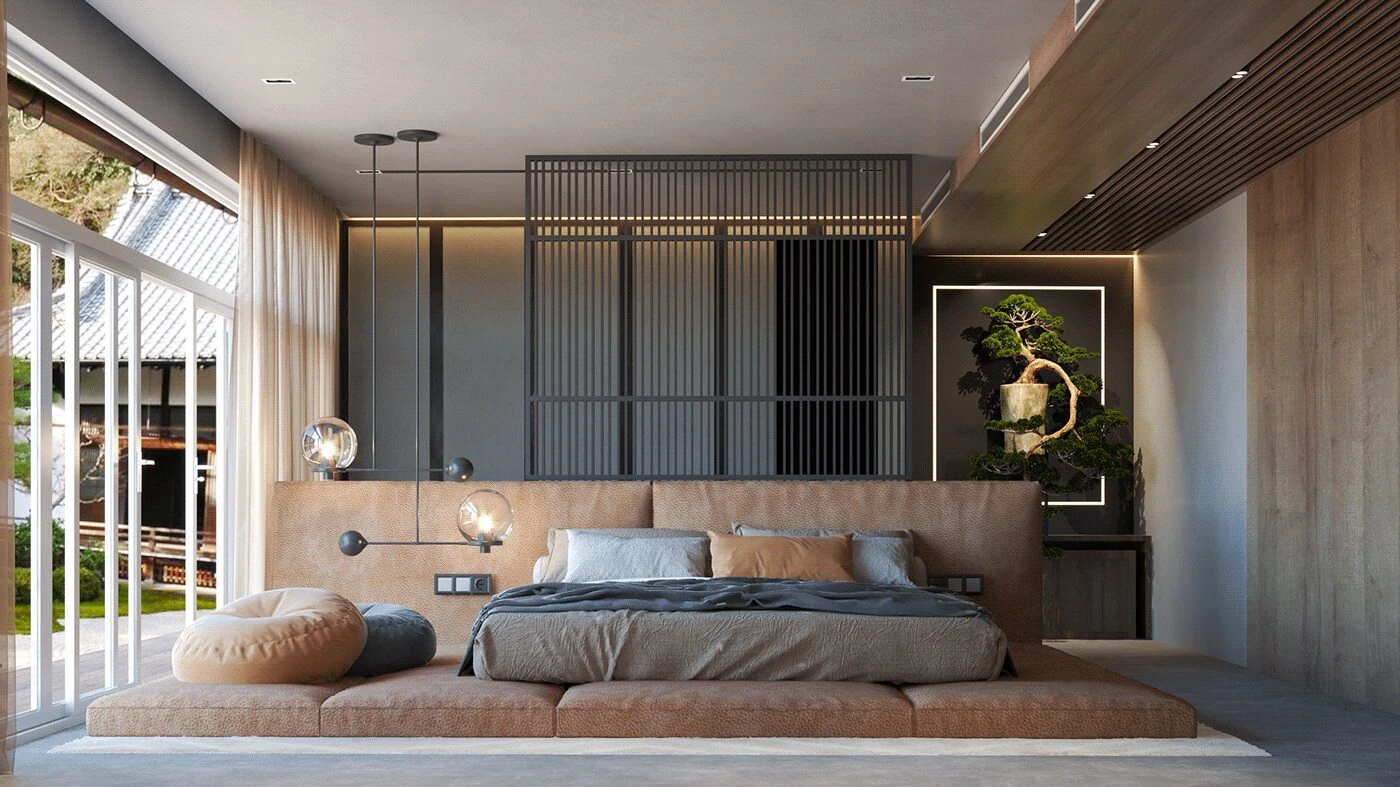 Bedroom Modern Vray Sketchup Scene Free Download ID 101000618 (Huu Khanh)