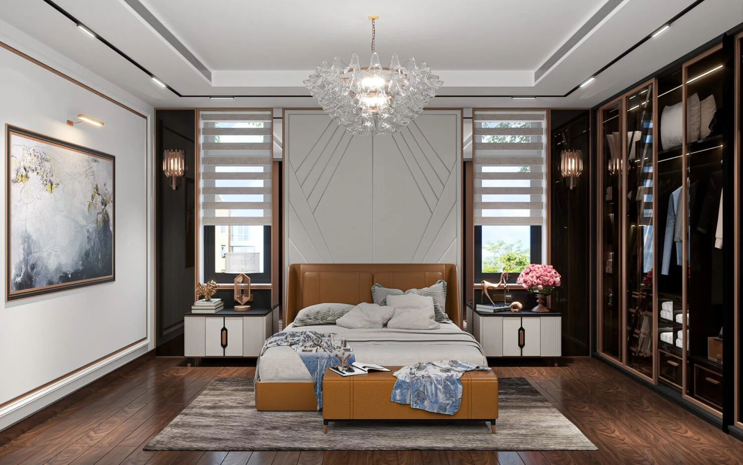 Bedroom Modern Vray Sketchup Scene Free Download ID 101000698 (Danh Nam)