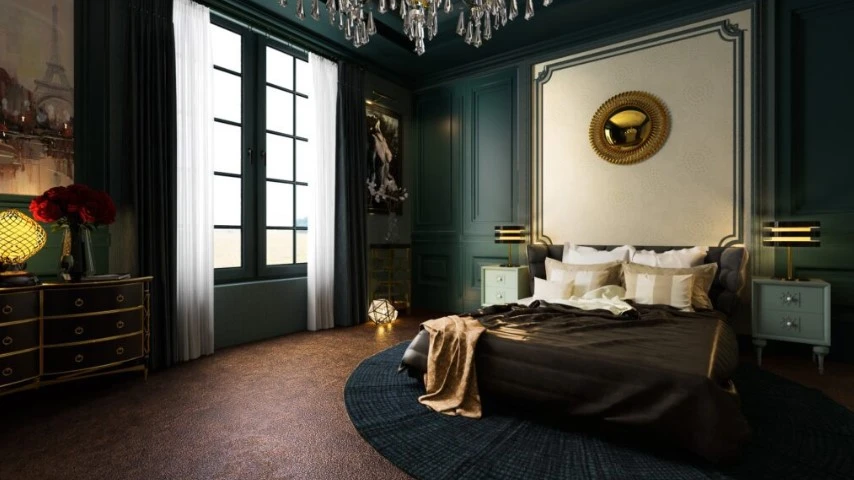 Bedroom Neo Classic Free Sketchup Scene Download ID 101000335 (Nguyen Dinh Quoc)