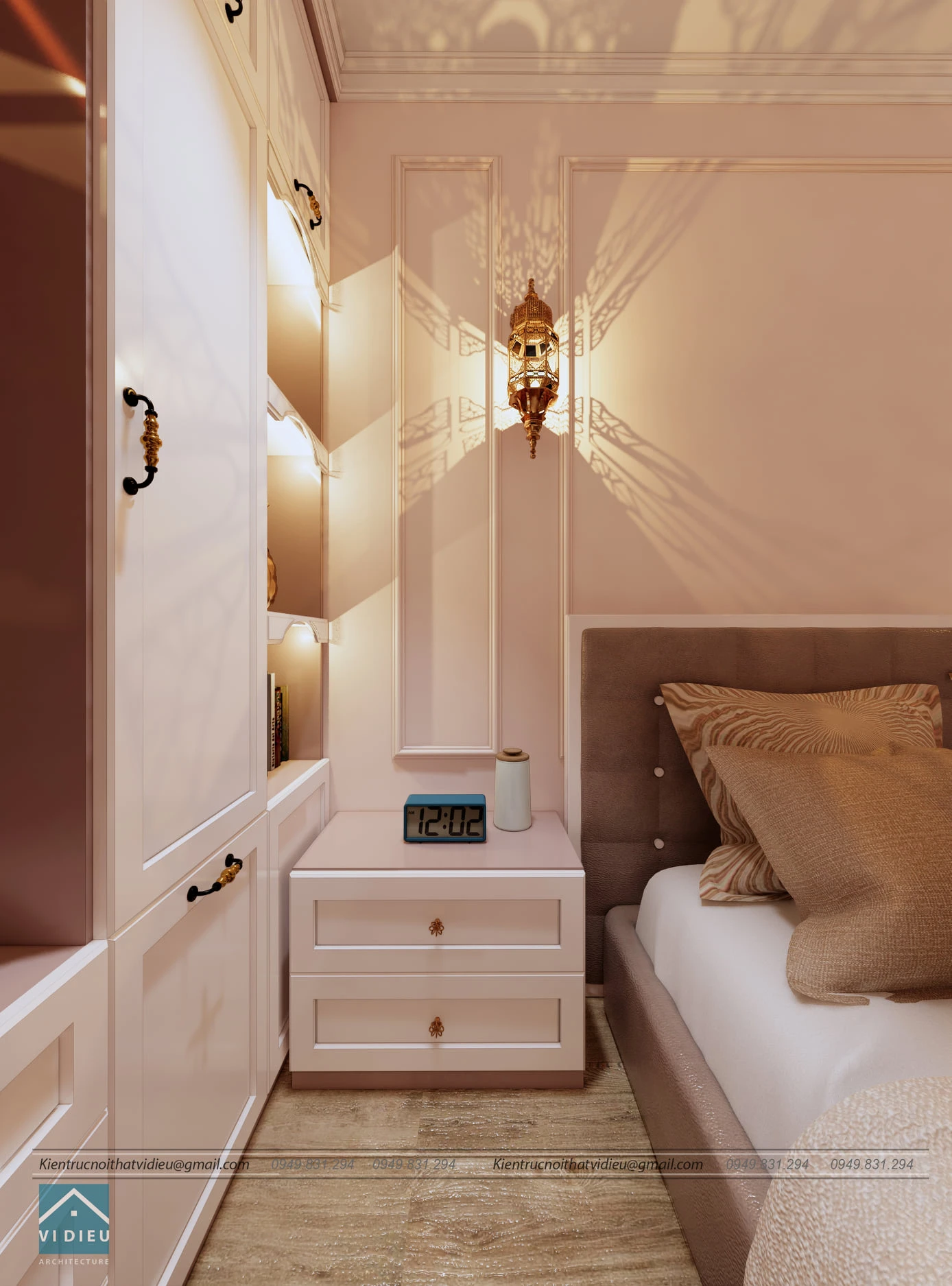 SketchUp Free Bedroom Neo Classic Vray Sketchup Model Free Download ID 101000371 (Tran Ngoc Quang Huy)