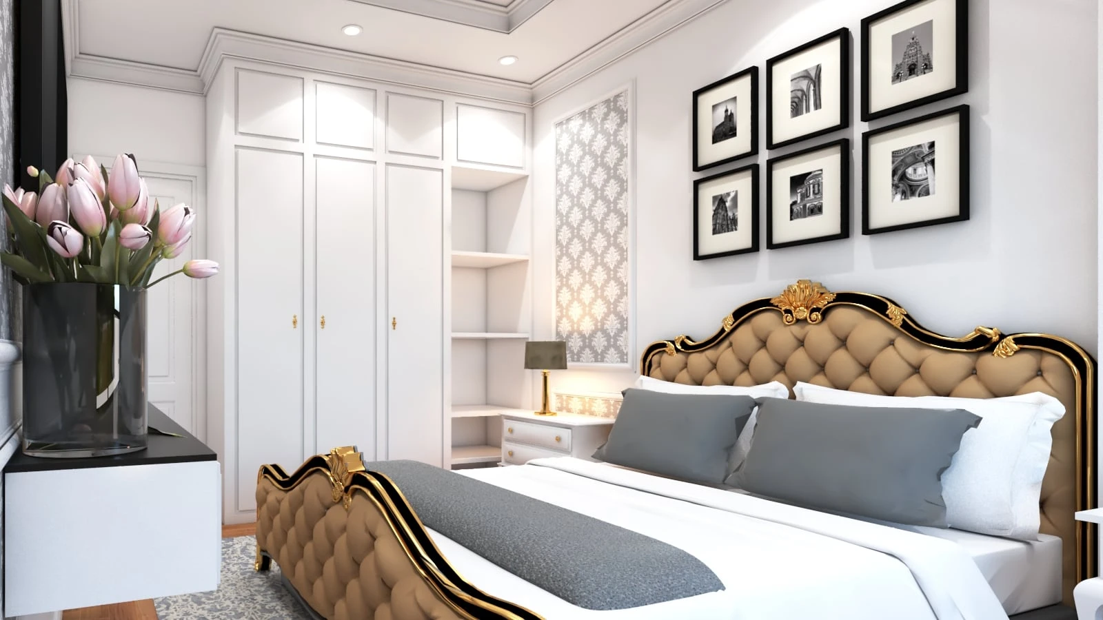 SketchUp Free Bedroom Neo Classic Vray Sketchup Scene Free Download ID 101000379 (Win)