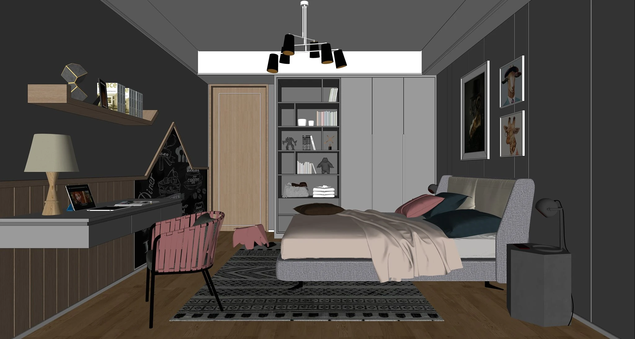 Bedroom Sketchup 3d Models Free Download Modern ID 101000477 (To Tien Vu)