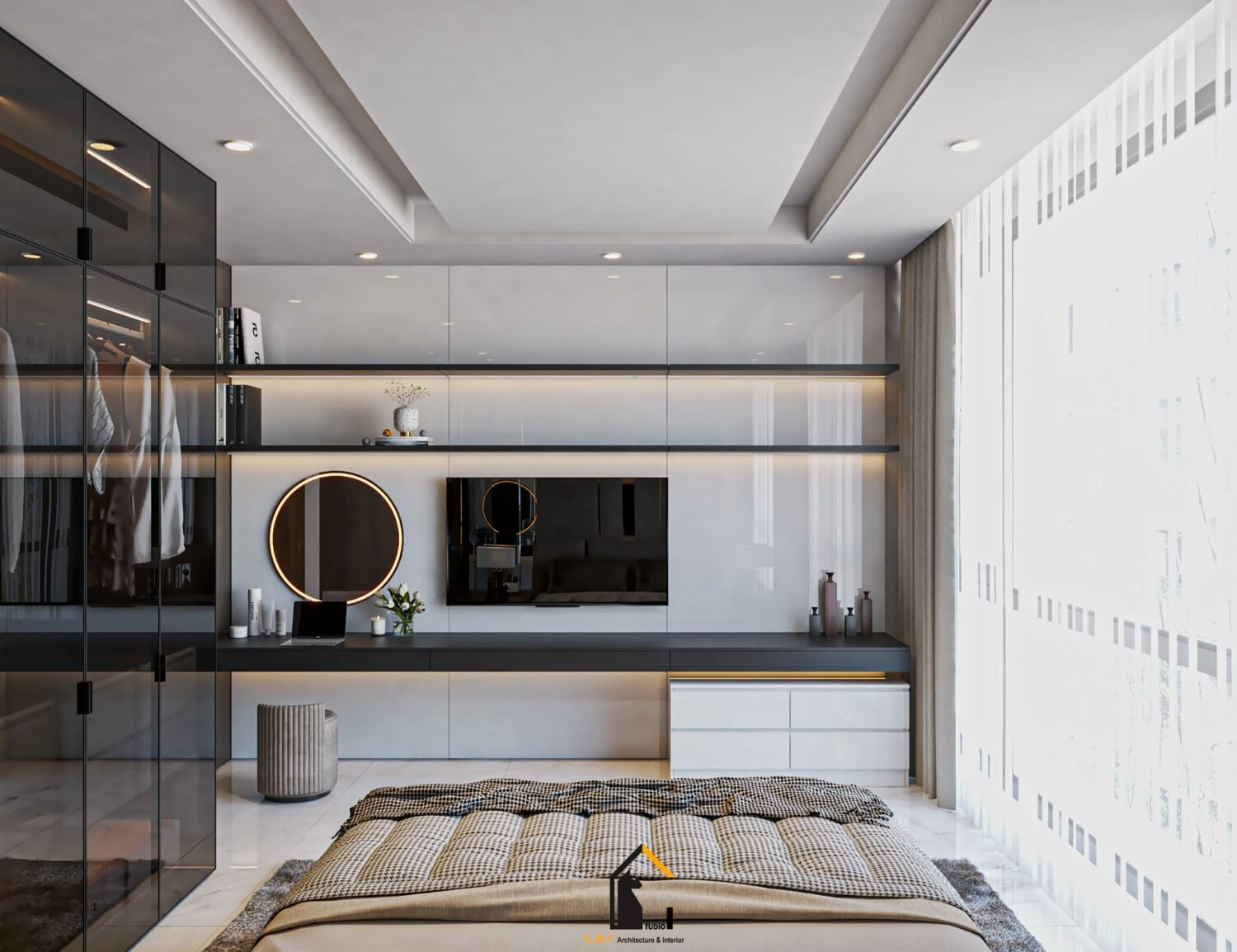 Bedroom Sketchup 3d Models Free Download Modern ID 101000667 (Kts Nghiathan)