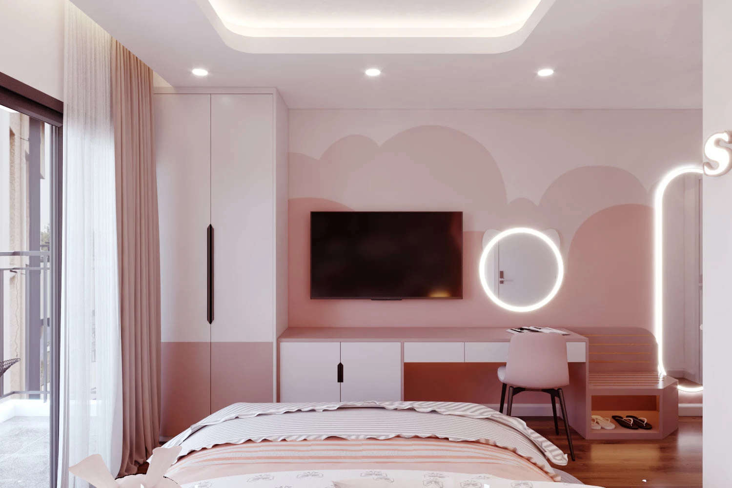 Bedroom Sketchup 3d Models Free Download Vray Modern ID 101000567 (Le Tien Dung)