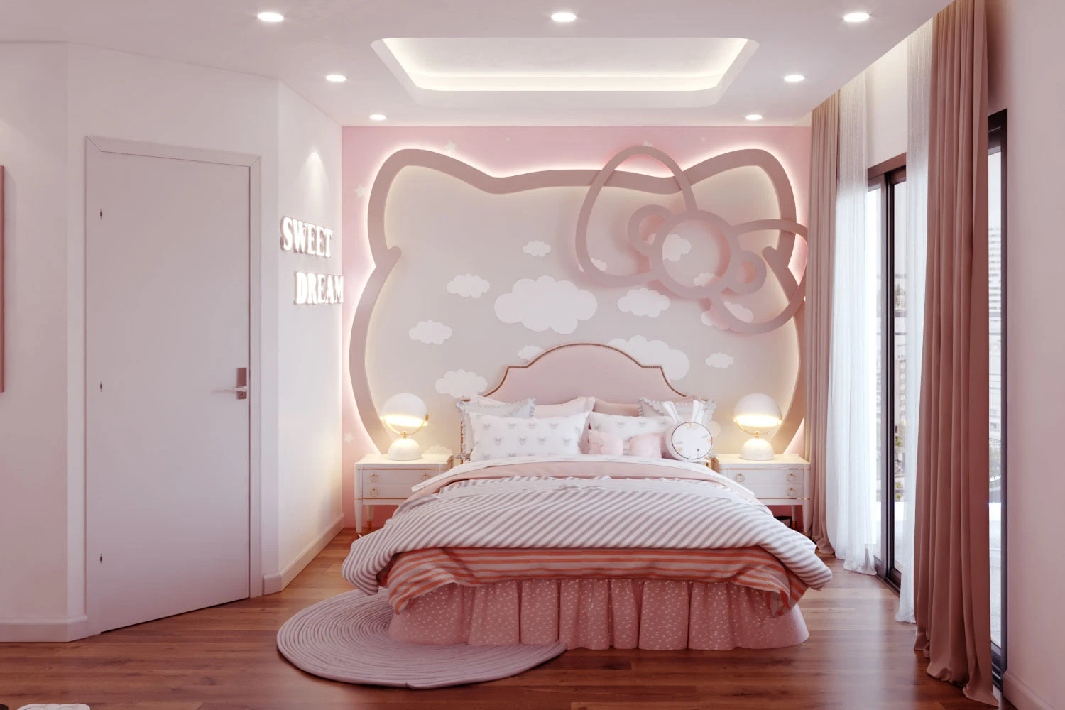 Bedroom Sketchup 3d Models Free Download Vray Modern ID 101000567 (Le Tien Dung)