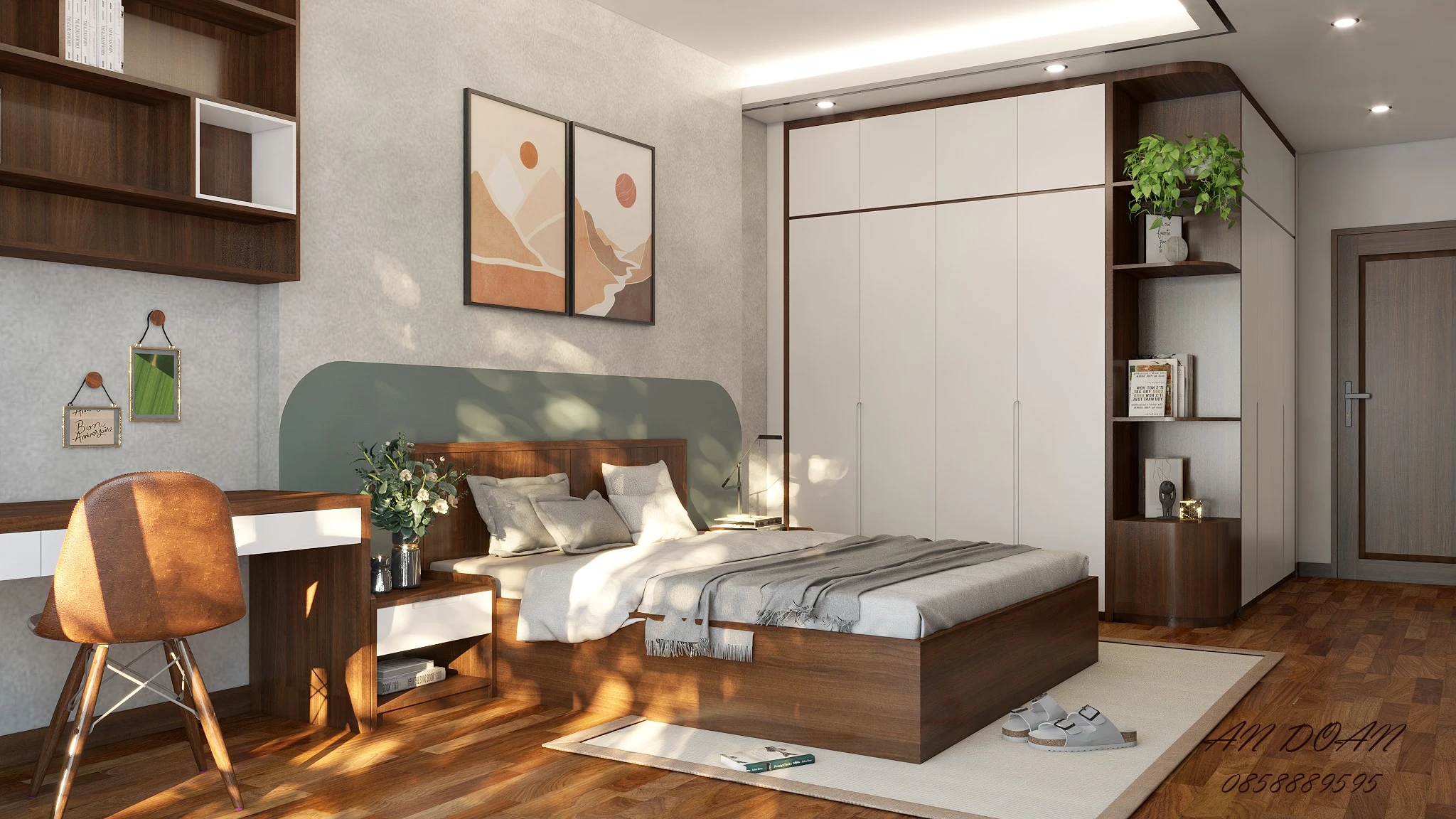 Bedroom Sketchup Free Model Download Modern ID 101000461 (An Doan)