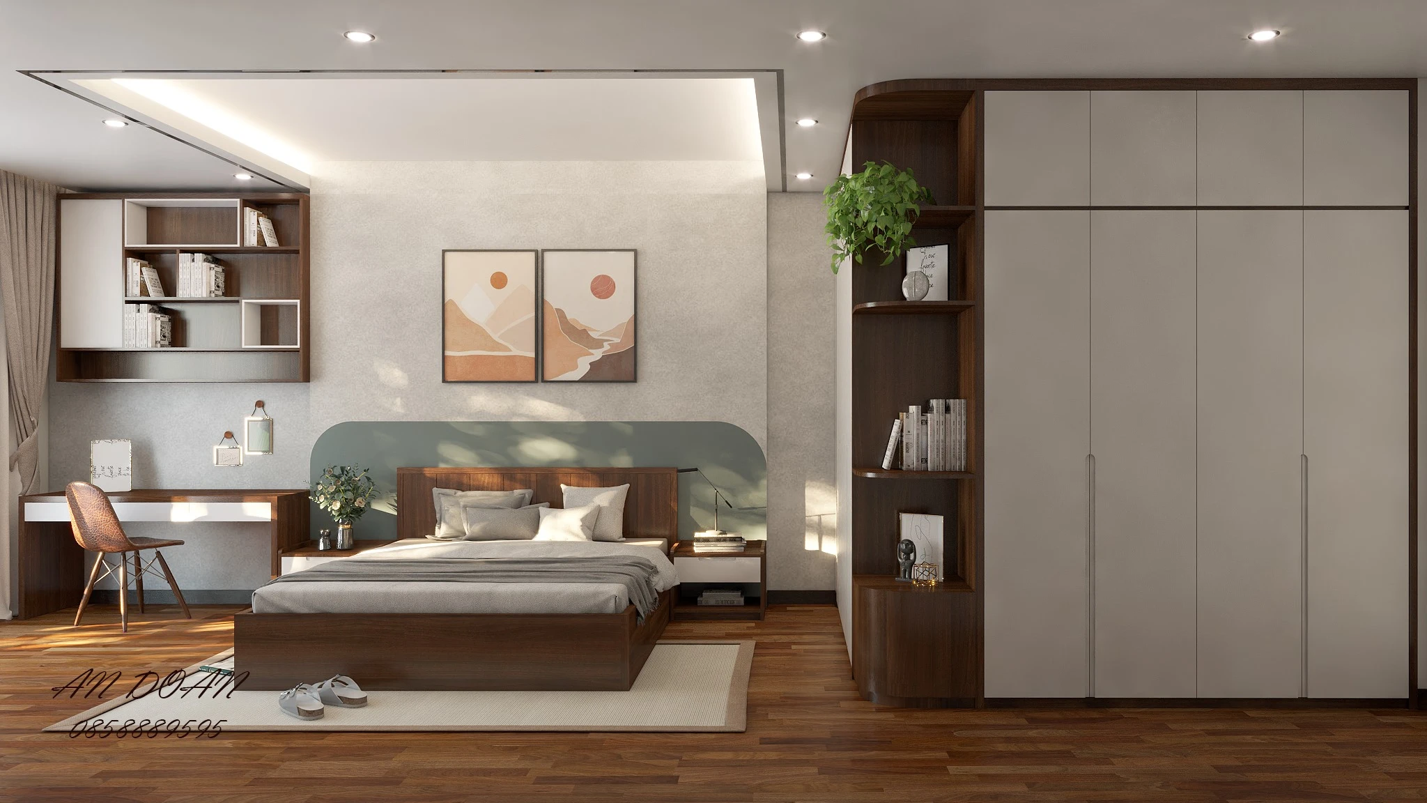 Bedroom Sketchup Free Model Download Modern ID 101000461 (An Doan)