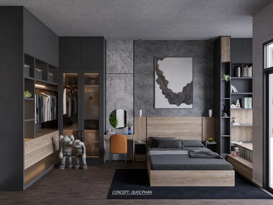 Bedroom Sketchup Model Download Free Modern ID 101000257 (Quoc Vi Phan Phan)