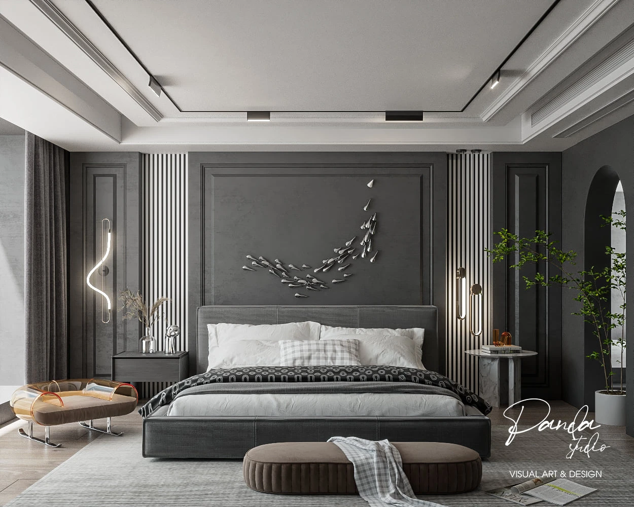 Bedroom Sketchup Model Download Free Modern ID 101000486 (Nghia House)