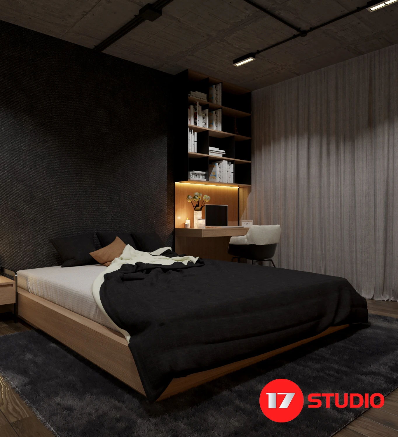 Bedroom Sketchup Model Download Free Vray Modern ID 101000367 (Dao Van Yen)