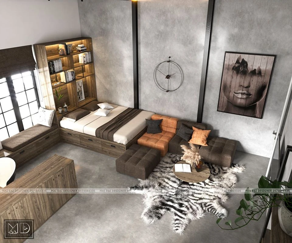 Bedroom Sketchup Model Free Download Modern ID 101000331 (Dai Ca)