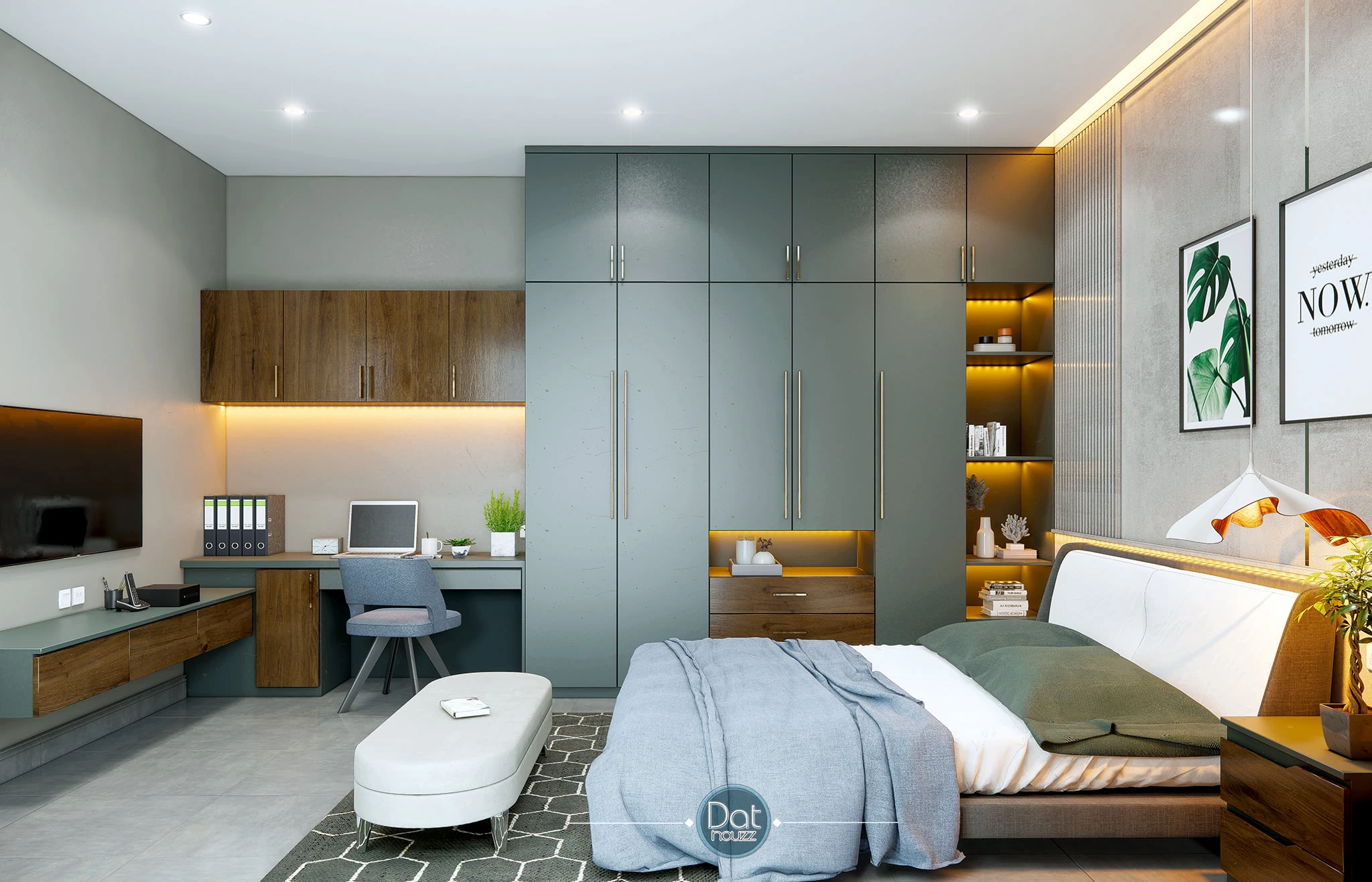SketchUp Free Bedroom Sketchup Model Free Download Modern ID 101000460 (Dat Houzz)