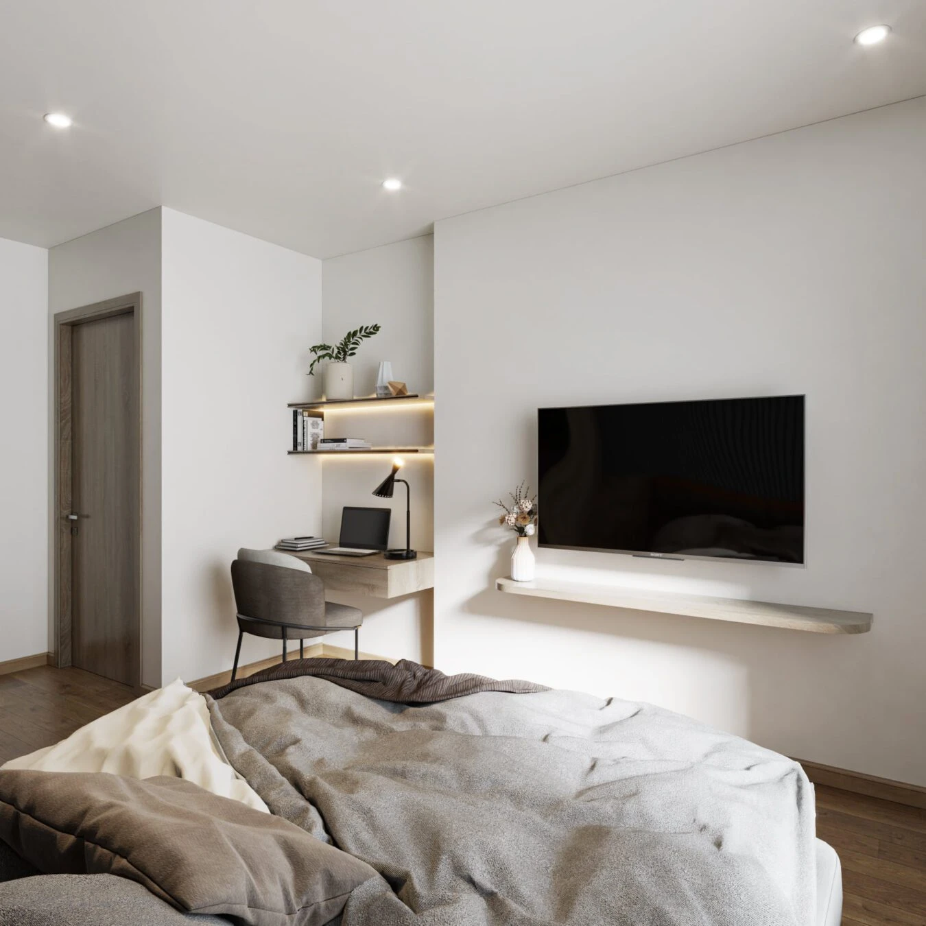 Bedroom Sketchup Model Free Download Modern ID 101000550 (Trong Thanh)