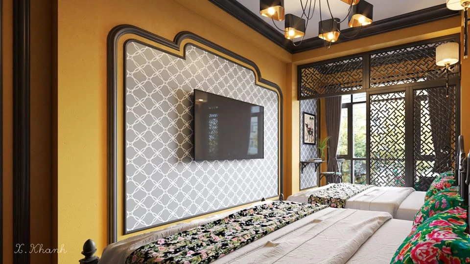 SketchUp Free Bedroom Sketchup Scene Download Free Indochine ID 101000274 (Xuan Khanh)