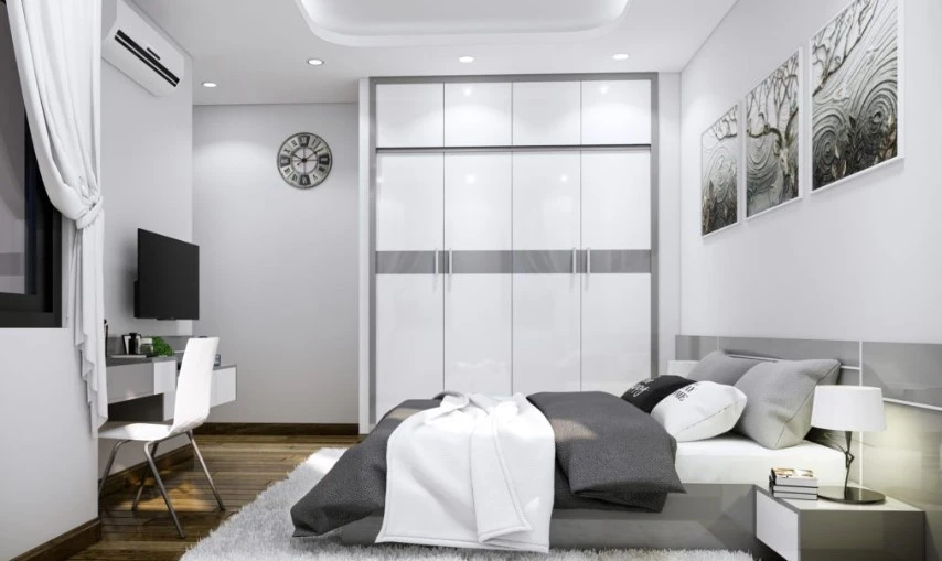 SketchUp Free Bedroom Sketchup Scene Download Free Modern ID 101000284 (Hoang Chau)