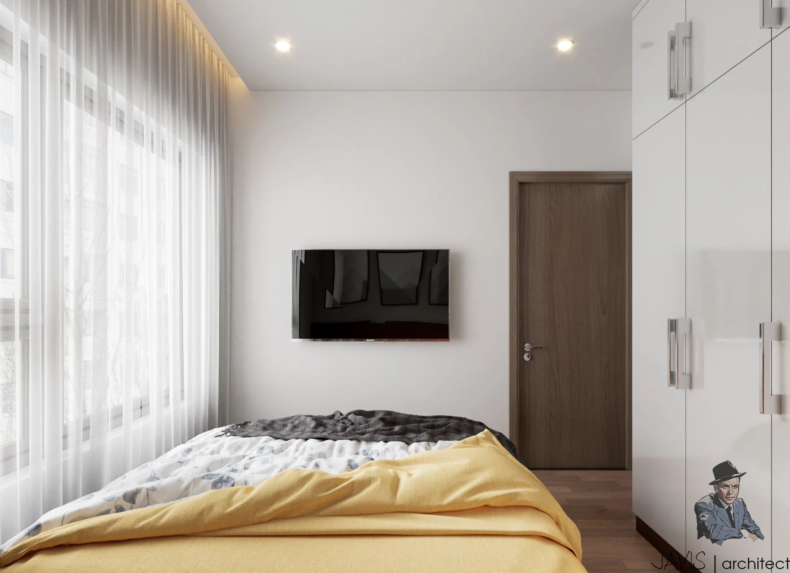 Bedroom Sketchup Scene Download Free Modern ID 101000443 (Hoang Thang)